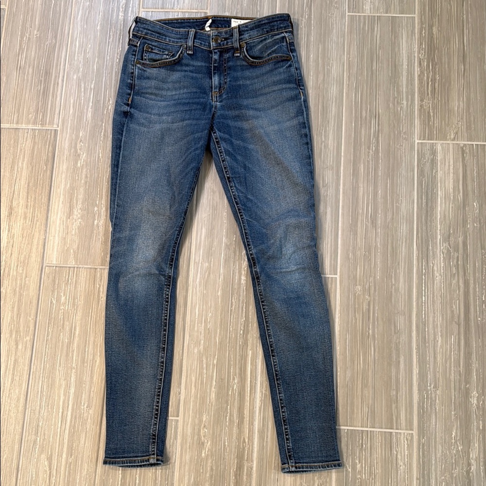 Rag & Bone Cate mid rise skinny Blue Jeans, size 26 - Picture 5 of 9